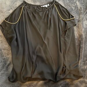 Black Cold Shoulder Blouse